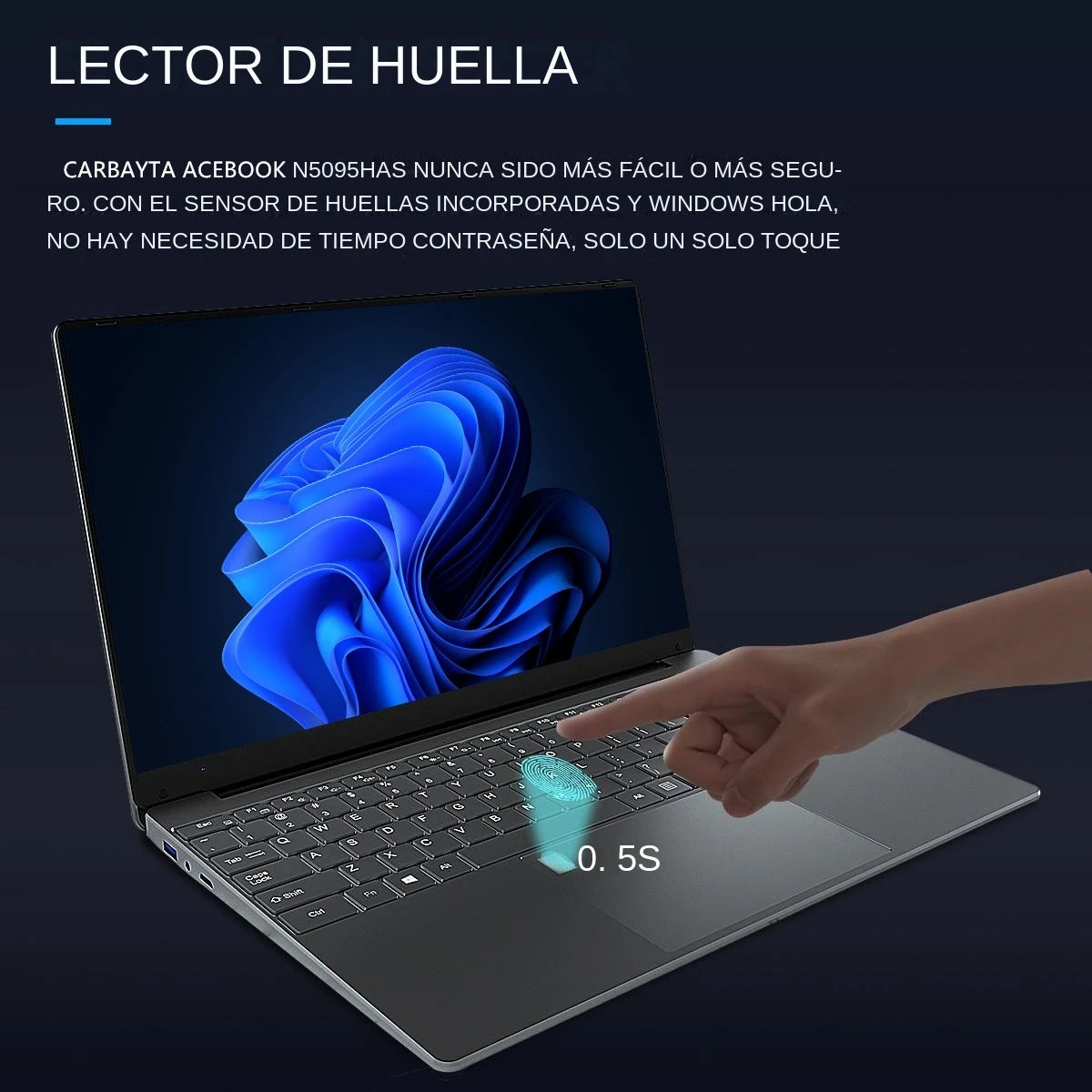 15.6" Intel N5095 Laptop – 16GB RAM, IPS Screen, Windows 10/11 Pro, Business & Gaming