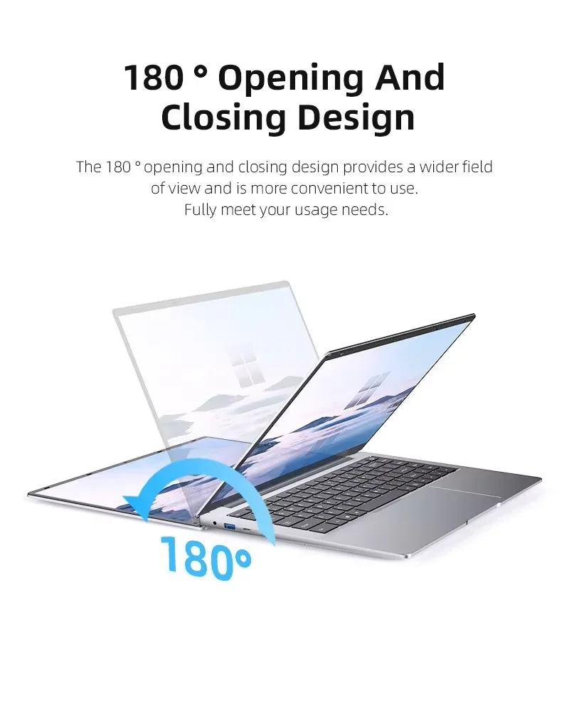 14.1" Laptop Computer – Intel, 12GB RAM, 1TB/2TB SSD, Windows 11 | Portable Notebook for Office, Study & Entertainment
