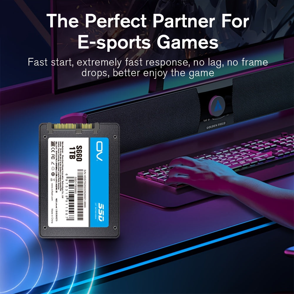 The OV S660 Series High-Performance SATA III 3 SSD Solid-State Drive Is Available in 1TB And 2TB Options, Featuring Shock Resistance And Durability, Suitable for Pcs And Laptops with a Read Speed of 550Mb/S. It Is Easy to Ins