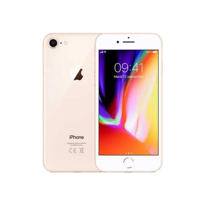 Apple iPhone 8 in gold color showcasing its sleek design and vibrant display for a powerful smartphone experience.
