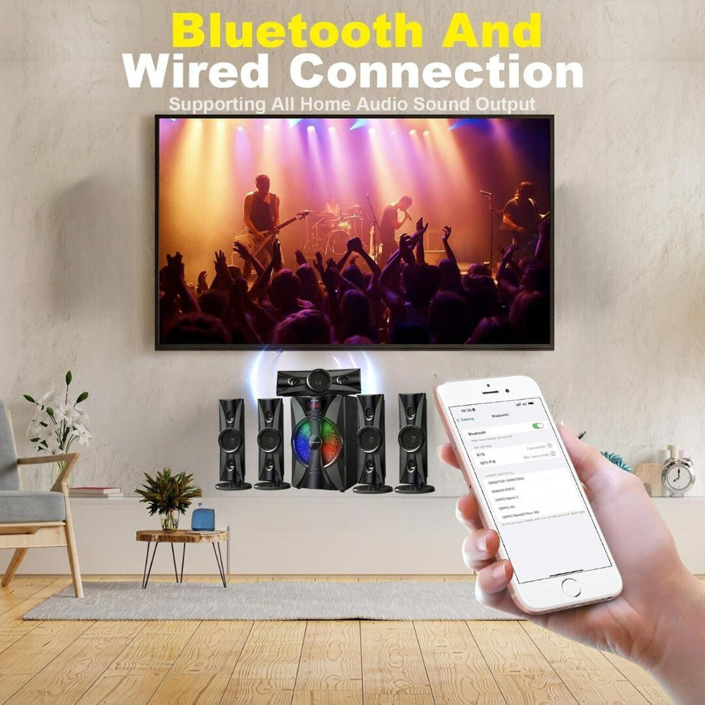 Supersonic 5.1 Premium Home Entertainment Speaker System 3D Super Sound 678