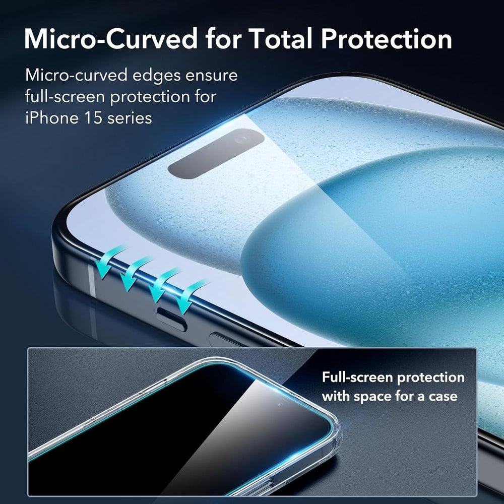 ESR Armorite Glass Screen Protector for iPhone 15