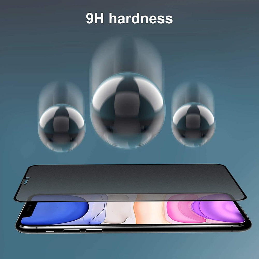 iPhone 11 Privacy Tempered Glass Anti Spy Screen Protector Pack of 2