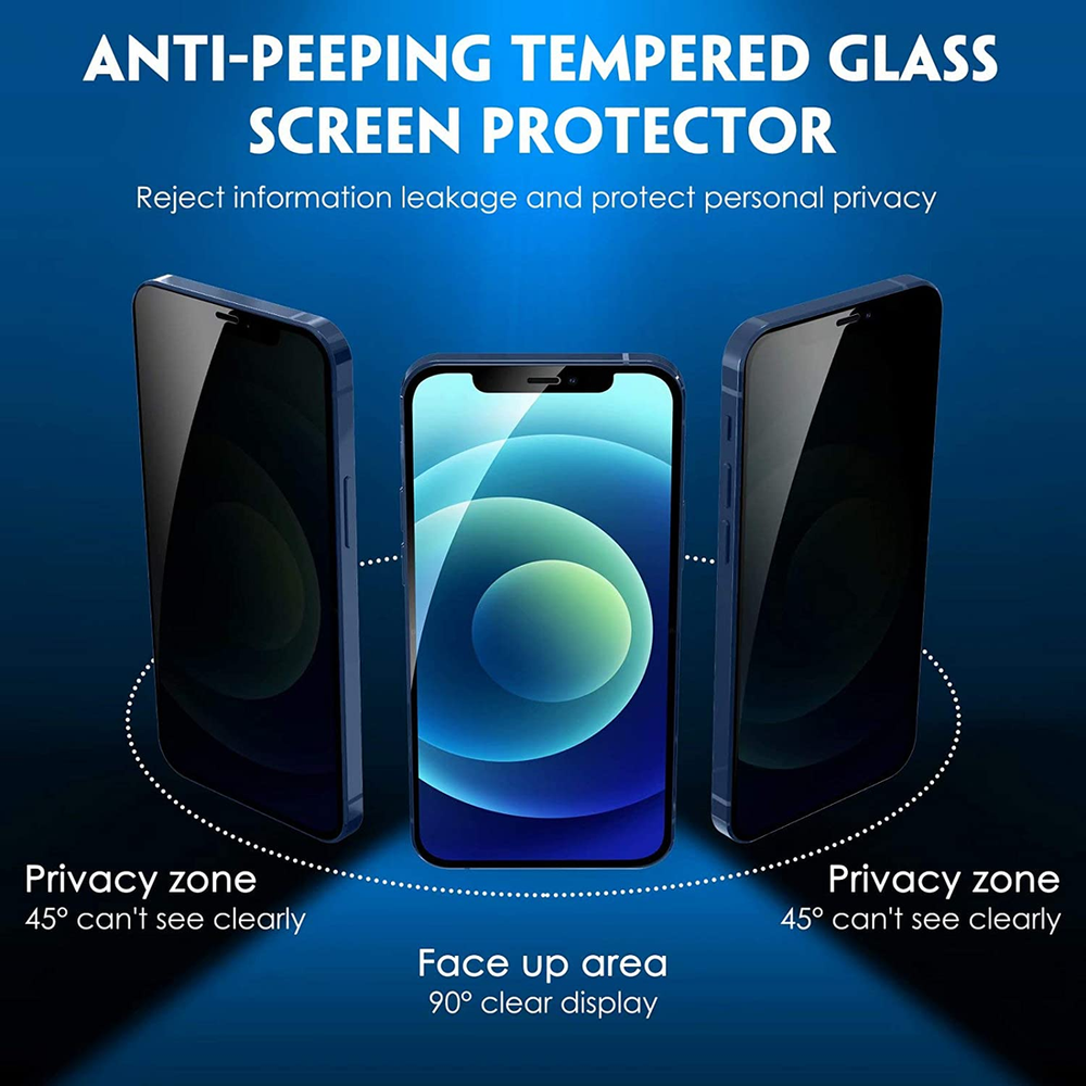 iPhone 13 & 13 Pro Anti Spy Privacy Tempered Glass Screen Protector